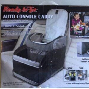 Auto Console Caddy with Insulated Cooler